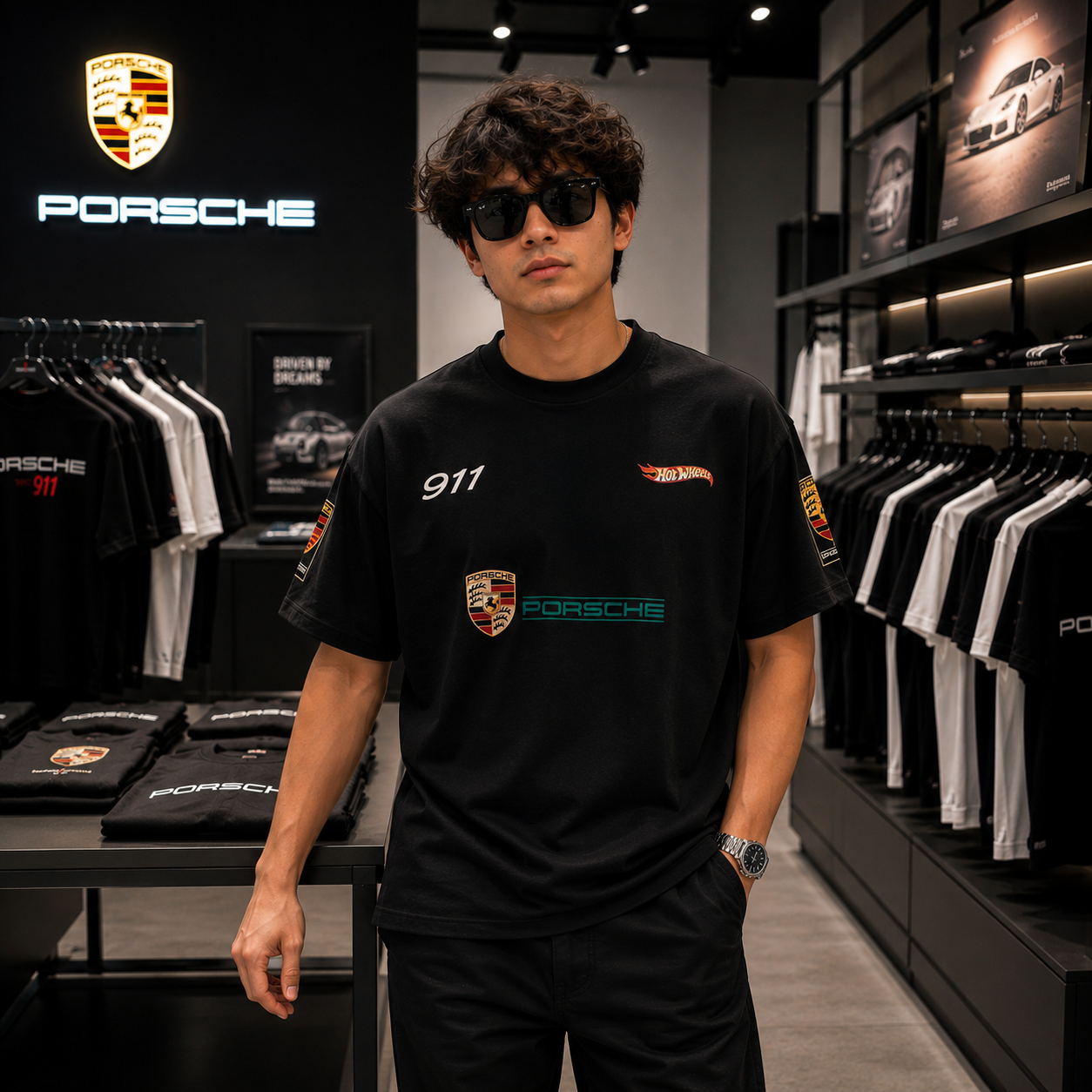 *COMBO OFFER*
Porsche 911 Heritage Black + Porsche 911 Oversized Tee Black