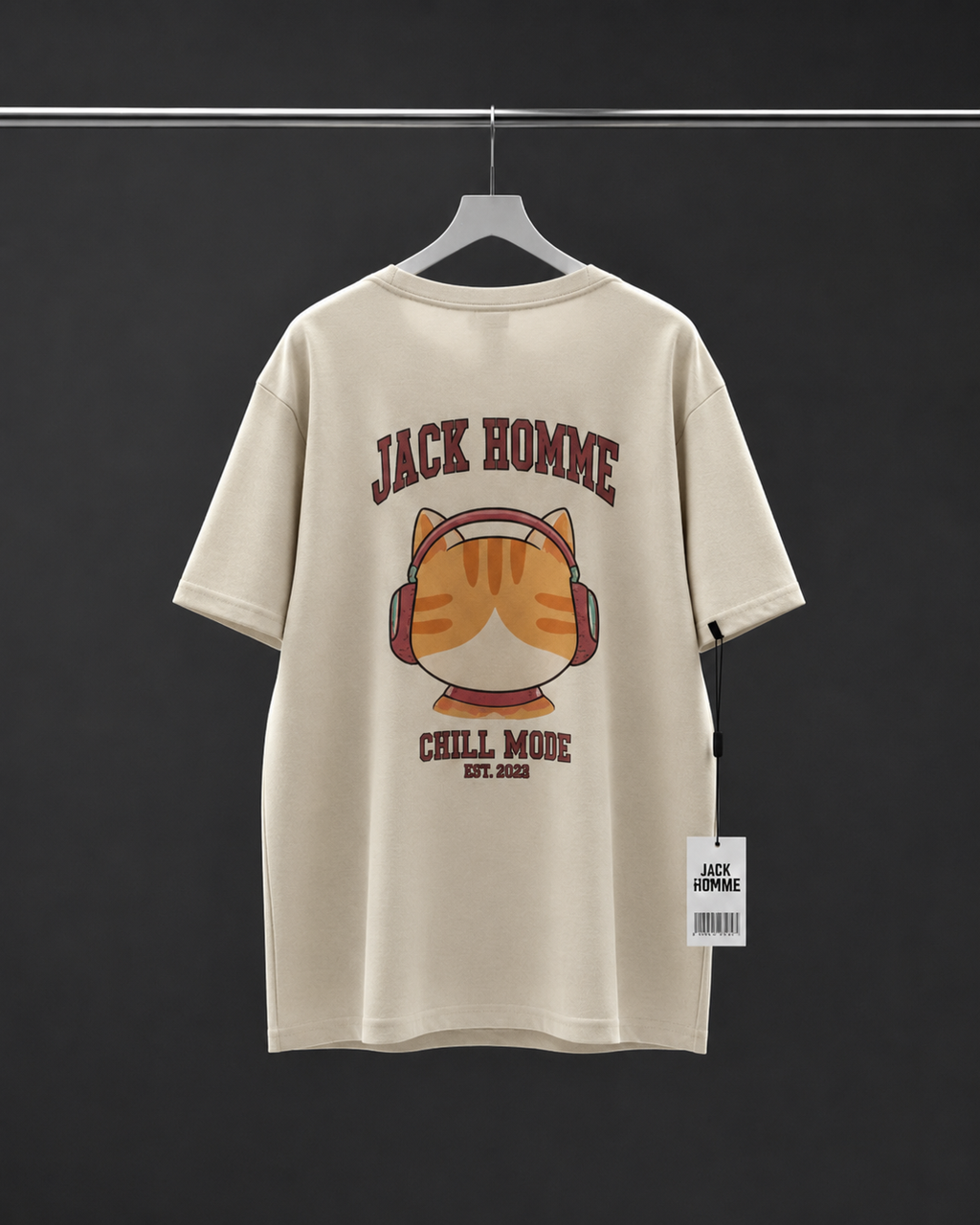 Jack Homme "Chill Mode" Oversized Graphic T-Shirt