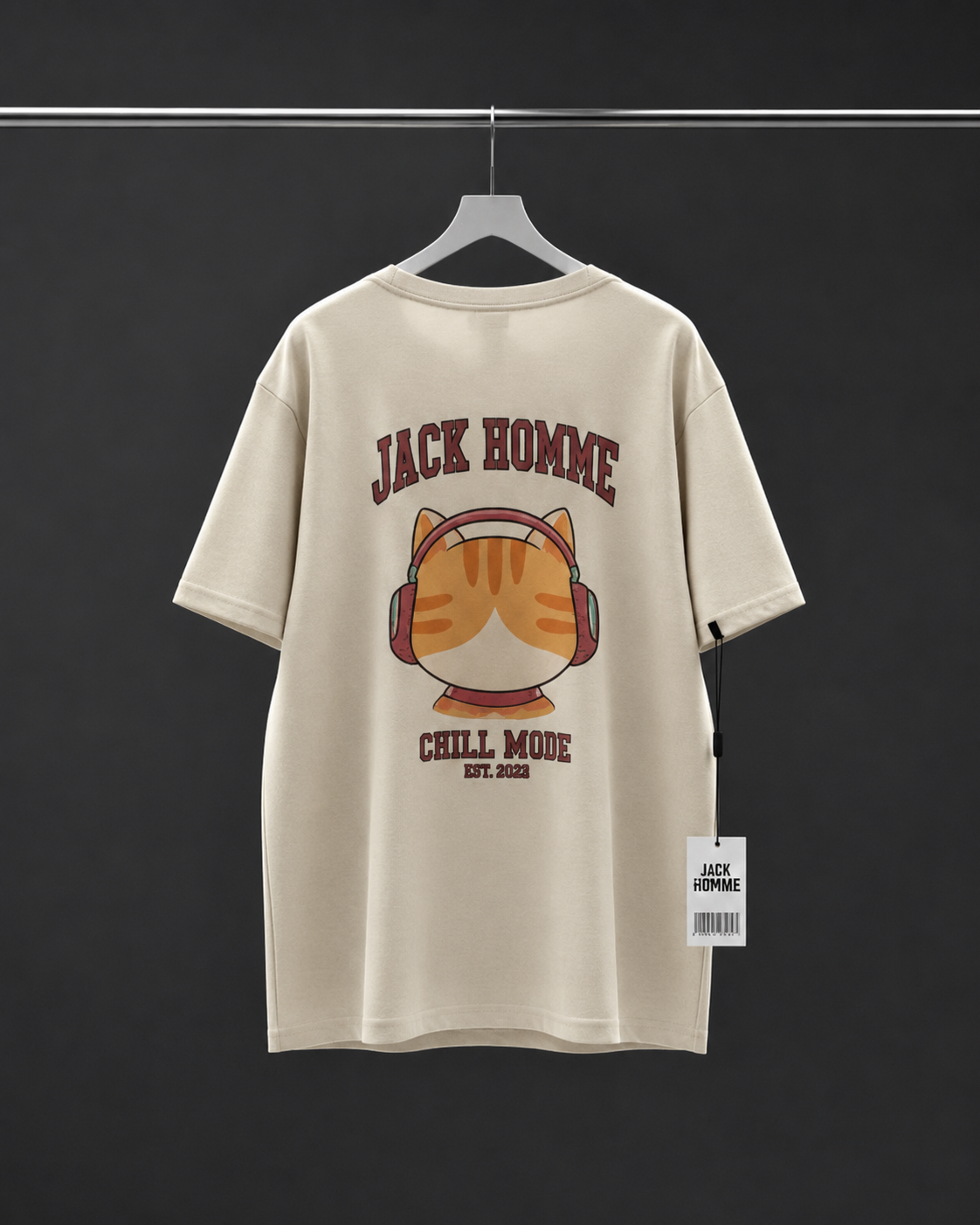 Jack Homme "Chill Mode" Oversized Graphic T-Shirt