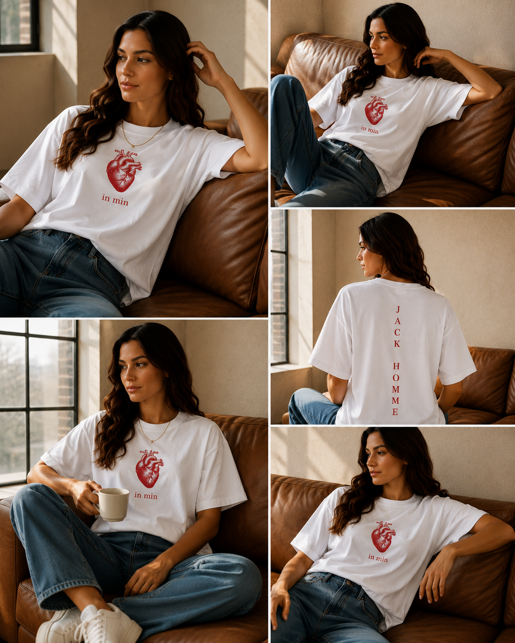In Min Oversized T-Shirt – White | Premium Cotton Streetwear