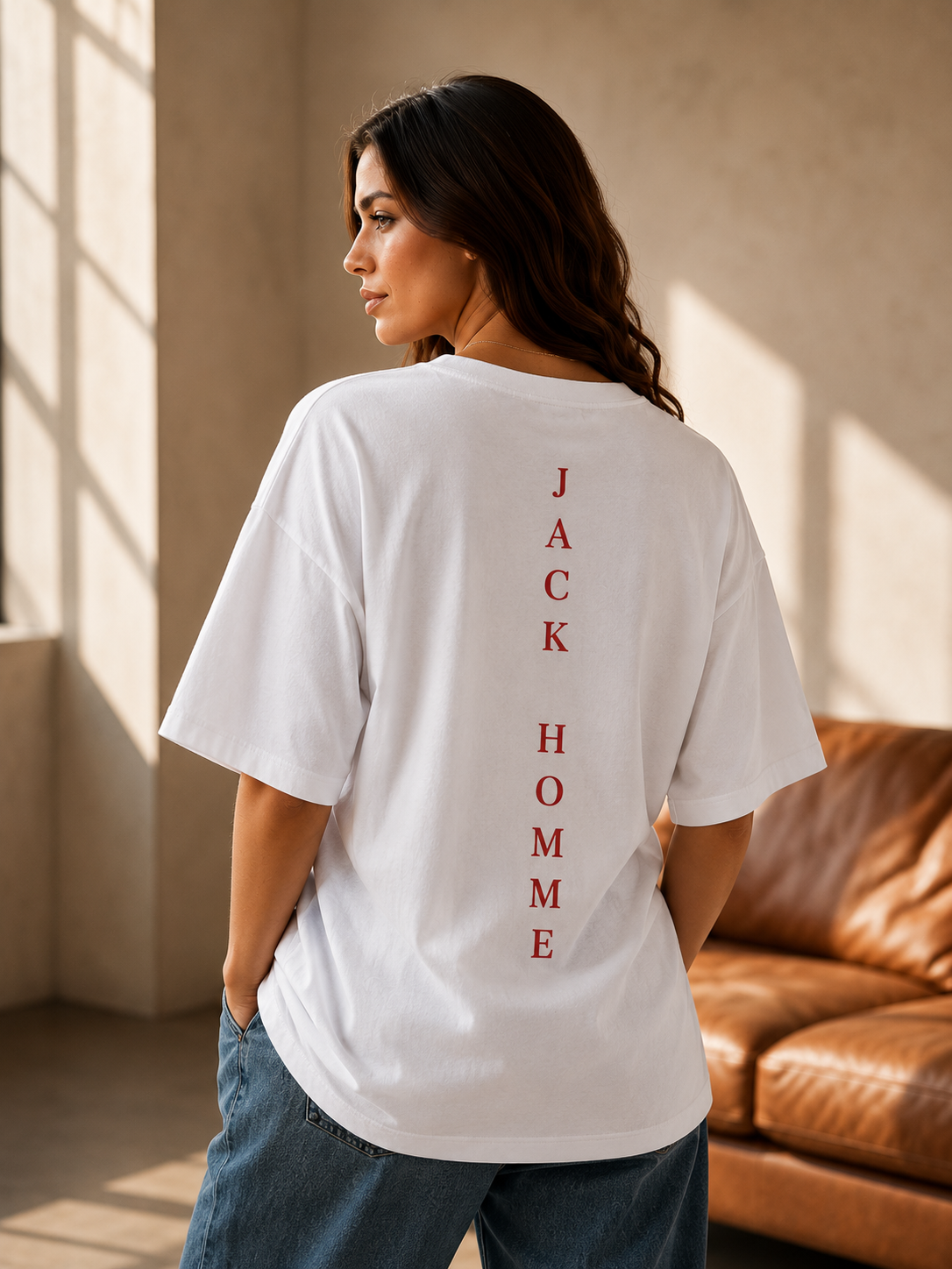 In Min Oversized T-Shirt – White | Premium Cotton Streetwear