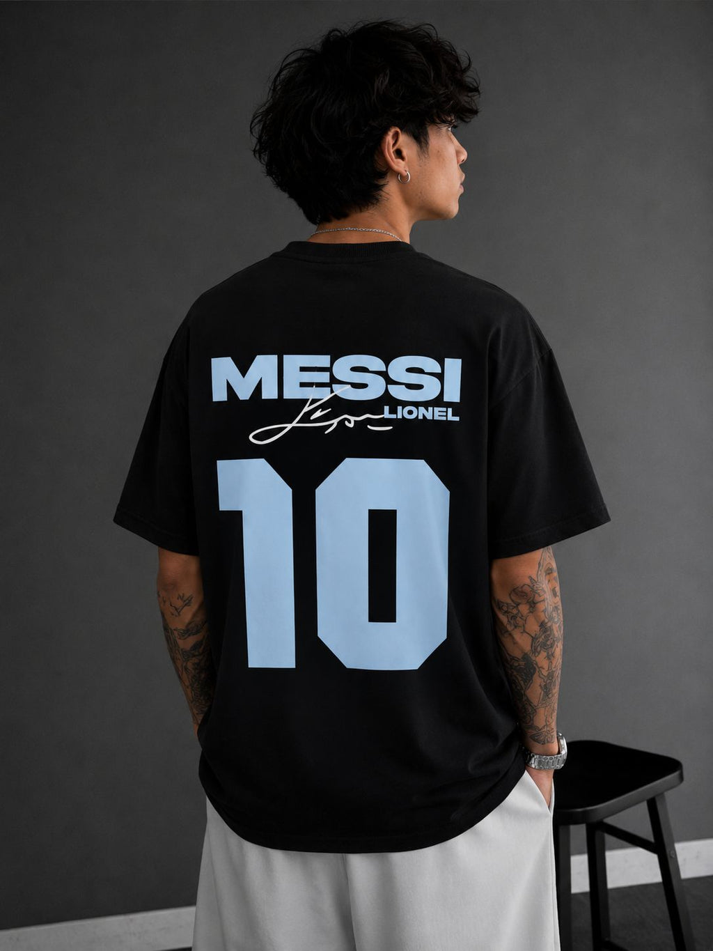 Messi 10 Oversized Football T-Shirt