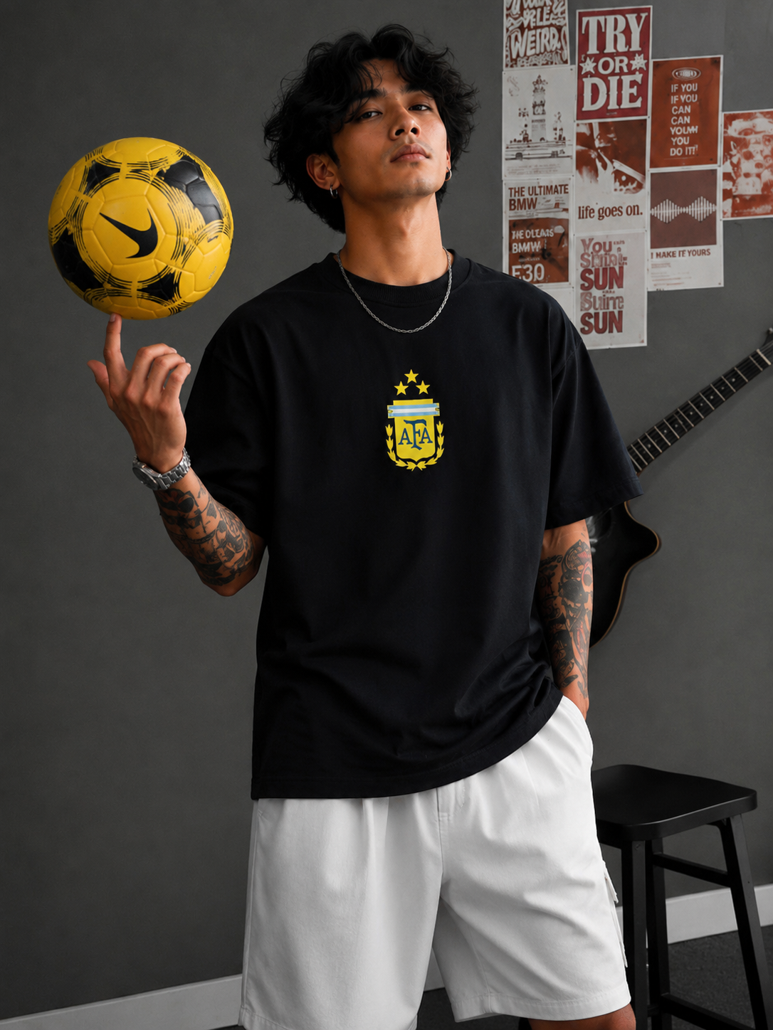 Messi 10 Oversized Football T-Shirt