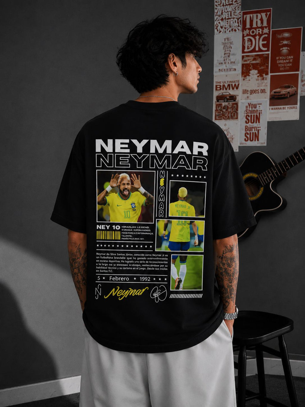 Neymar Brazil Oversized T-Shirt