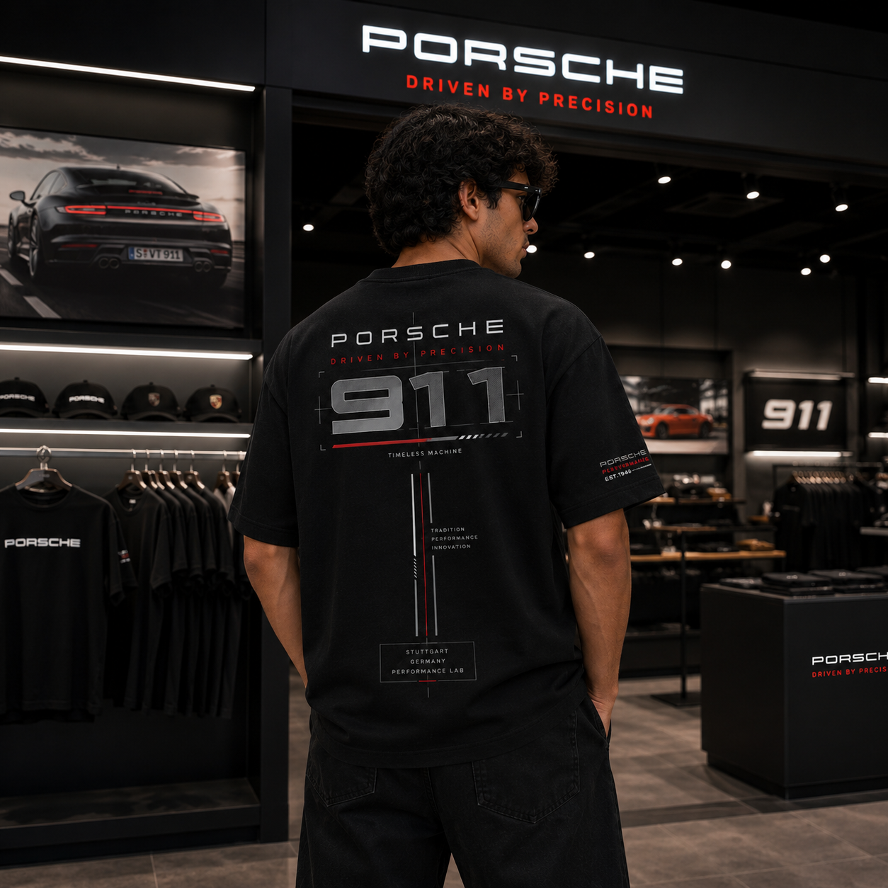 *COMBO OFFER*
Porsche 911 Heritage Black + Porsche 911 Oversized Tee Black
