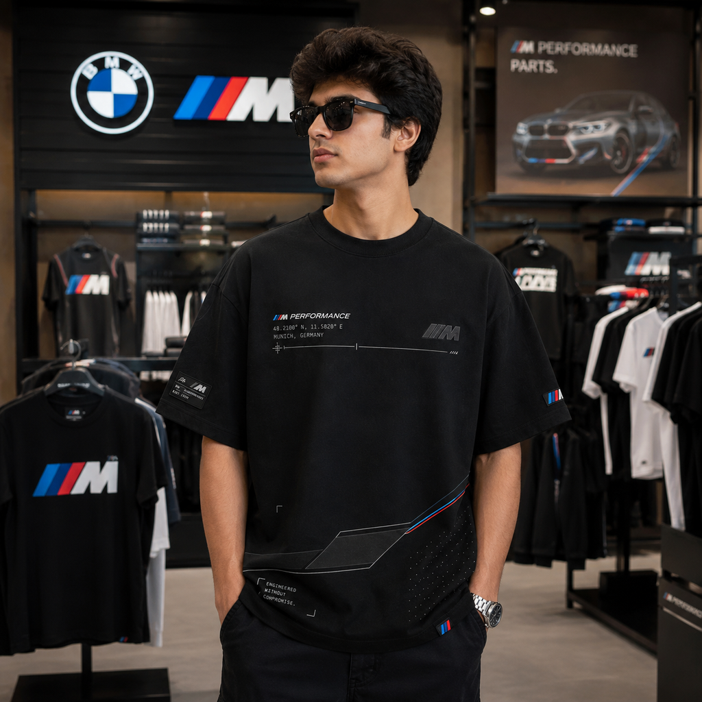 BMW M Performance Oversized Black T-Shirt