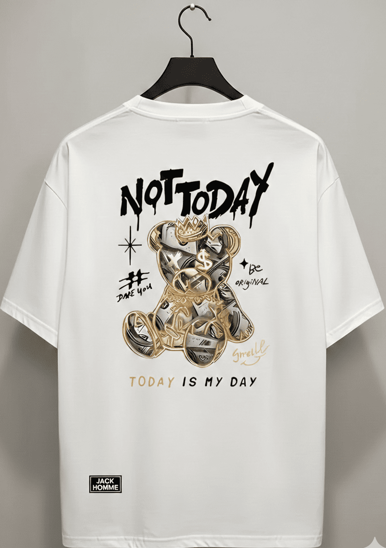 Power Bear Graphic T-Shirt by Jack Homme | Streetwear & Comfort for Men