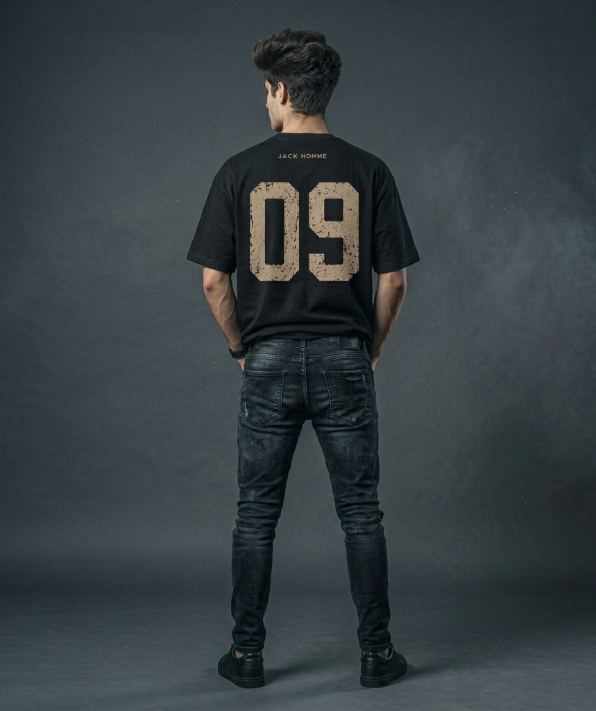 Jack Homme "Visionary 09" Luxury Oversized Graphic T-Shirt - Image 4