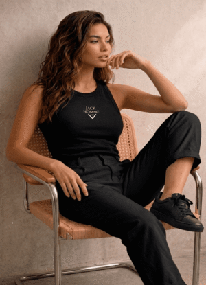 Jack Homme “ÉLAN Ribbed Relaxed Fit Tank Top”